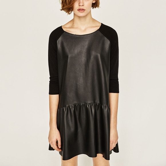 Zara | Dresses | Zara Faux Leather Dress With Zipref 359121l | Poshmark Zara | Dresses | Zara Faux Leather Dress With Zipref 359121l | Poshmark